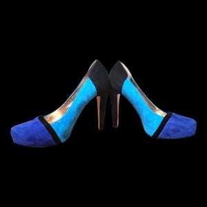 BCBGeneration color block chunky heel